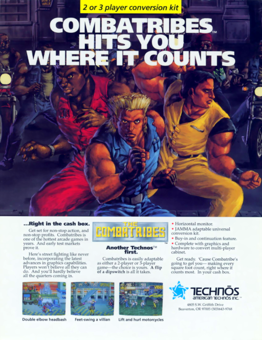 The Combatribes (US) Game Cover